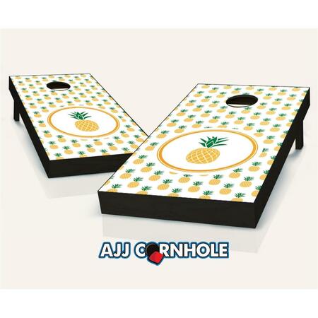 MKF COLLECTION BY MIA K. FARROW Pineapple Theme Cornhole Set with Bags - 8 x 24 x 48 in. 107-Pineapple